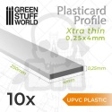 uPVC Plasticard - Profile Xtra-thin 0.25x4 mm 10szt.