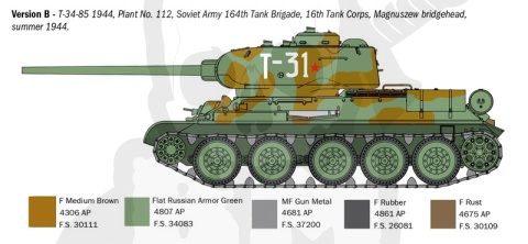 1:35 T34/85 Zavod 112-1944 - model czołgu