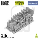 3D printed set Wood Signs 1:48-1:35 - drewniane znaki i szyldy 16 szt.