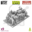 3D printed set War Dogs 1:48 - psy bojowe 9 szt.