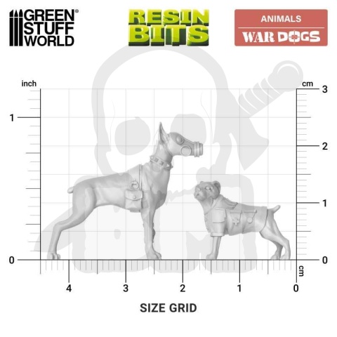 3D printed set War Dogs 1:48 - psy bojowe 9 szt.