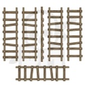 3D printed set Large Wooden Ladders 1:48-1:35 - drabiny 6 szt.