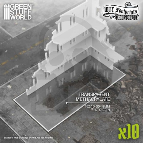 Basic WTC Glasspack Footprints 10x - znaczniki budynków 10 szt