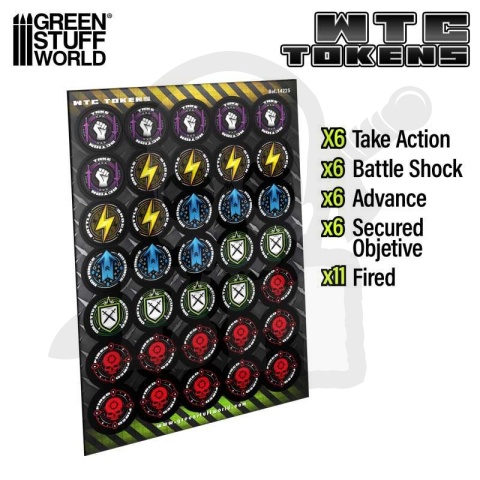 WTC Token Set Wh40k compatible – 10th Edition - Zestaw żetonów 35 szt.