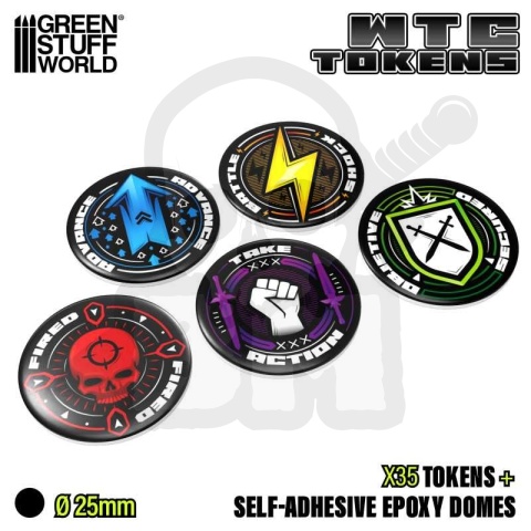 WTC Token Set Wh40k compatible – 10th Edition - Zestaw żetonów 35 szt.