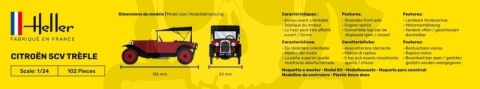 Heller 80702 Citroen 5 CV Trefle 1:24
