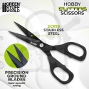 Black hobby cutting scissors - czarne nożyczki