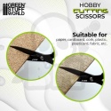 Black hobby cutting scissors - czarne nożyczki