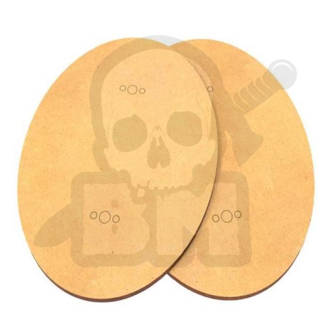 MDF Bases - Oval 90x120 mm podstawki pod figurki
