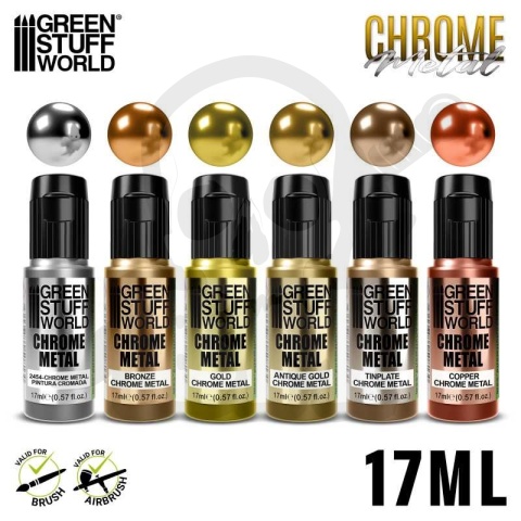 Paint Set Chrome - metaliczne farbki efekt lustra