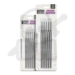 Pędzle silikonowe Size 0-2 - White Soft 10 szt.