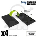 Plastic Bases 100x50 mm podstawki pod figurki 4 szt.