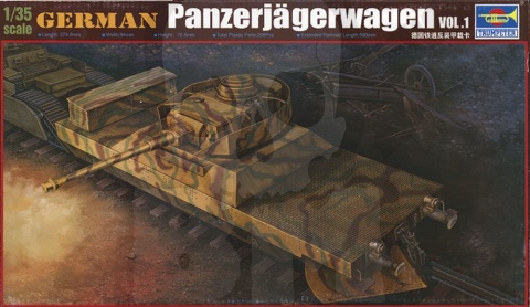 Trumpeter 00368 German Panzerjagerwagen 1:35 - wagon pociągu pancernego