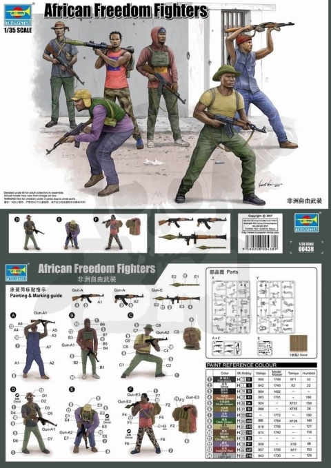 Trumpeter 00438 Figurki - African freedom fighters 1:35