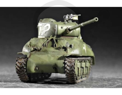 Trumpeter 07222 Model czołgu M4A1 Sherman 76mm(W)Tank 1:72