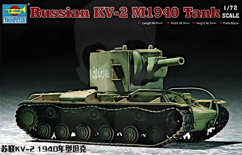 Trumpeter 07235 Ciężki czołg KW-2 (mod 1940) 1:72