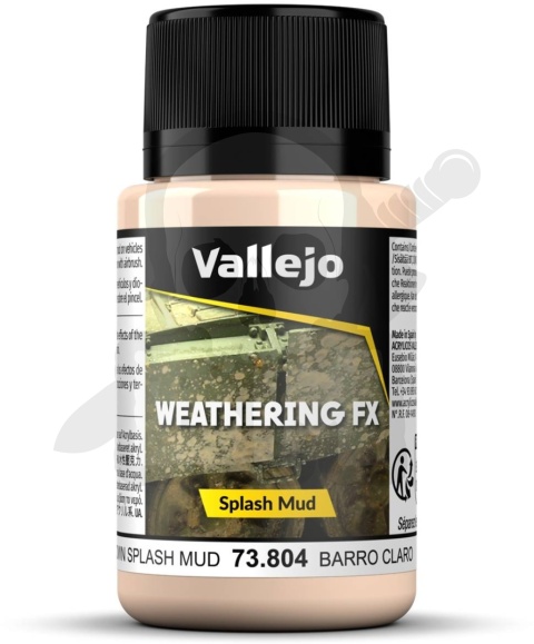 Vallejo 73804 Weathering FX - Splash Mud - Light Brown 40 ml