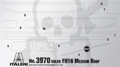 1:24 Ciężarówka Volvo FH16 Medium Roof
