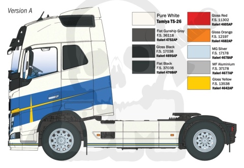 1:24 Ciężarówka Volvo FH16 Medium Roof