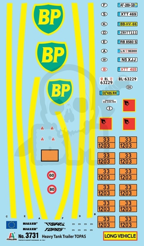 1:24 Model naczepy Heavy Tank Trailer TOPAS