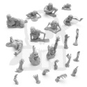 3D printed set Dead Rising Zombies 1:35 - powstające zombi 21 szt.