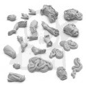 3D printed set Severed Body Parts 1:48 - rozczłonkowane ciała 30 kawałków