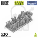 3D printed set Severed Body Parts 1:48 - rozczłonkowane ciała 30 kawałków