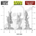 3D printed set - Dark Skull Totems 1:48-1:35 - czaszkowe totemy 8 szt.