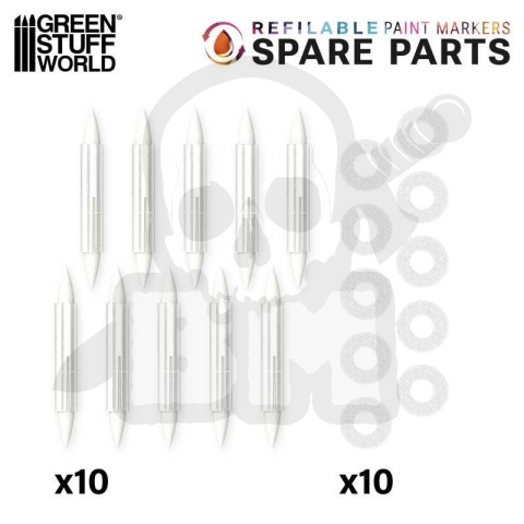 Refills for refillable marker pens Size 2 - końcówki markerów 10 szt.