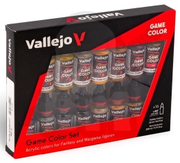 Vallejo 72189 Zestaw Game Color 16 farb - Leather & Metal