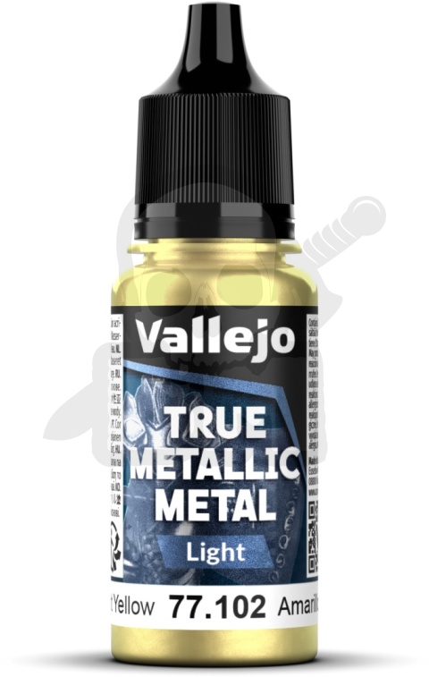 Vallejo 77102 True Metallic Metal 18ml Radiant Yellow