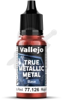 Vallejo 77126 True Metallic Metal 18ml Ruby Red