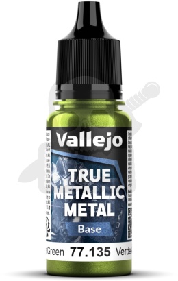 Vallejo 77135 True Metallic Metal 18ml Amber Green