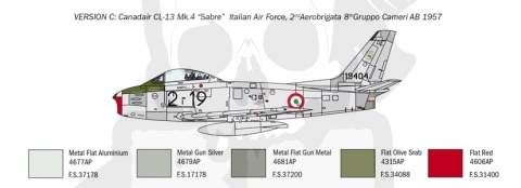 1:48 F-86E Sabre - model samolotu odrzutowego