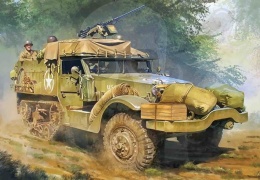 Forces of Valor 873007A U.S. M3A1 Half-track Normandia 1944