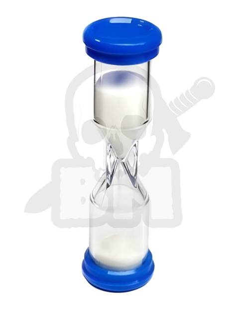 Klepsydra 1 minuta - 60 sekund plastikowa niebieska - klepsydry sandtimer