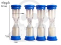 Klepsydra 1 minuta - 60 sekund plastikowa niebieska - klepsydry sandtimer