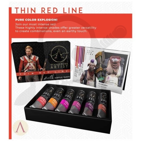 Scale 75: Thin Red Line Paint Set - zestaw 6 farb akrylowych