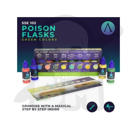Scale 75: Instant - Poison Flasks Paint Set - zestaw 8 farb akrylowych