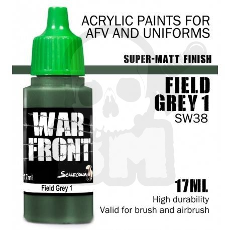 Scale 75: ScaleColor: WarFront - Field Grey 1 - farba akrylowa 17 ml