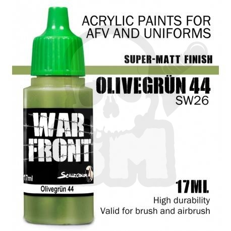 Scale 75: ScaleColor: WarFront - Olivegrun 44 - farba akrylowa 17 ml