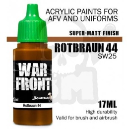 Scale 75: ScaleColor: WarFront - Rotbraun 44 - farba akrylowa 17 ml