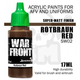 Scale 75: ScaleColor: WarFront - Rotbraun Red - farba akrylowa 17 ml