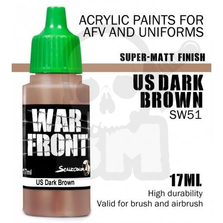 Scale 75: ScaleColor: WarFront - US Dark Brown - farba akrylowa 17 ml