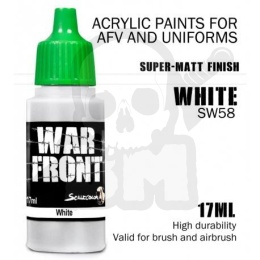 Scale 75: ScaleColor: WarFront - White - farba akrylowa 17 ml