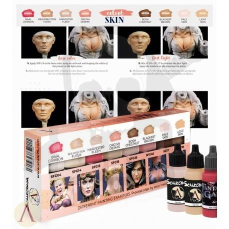 Scale 75: Velvet Skin Paint Set - zestaw 8 farb akrylowych