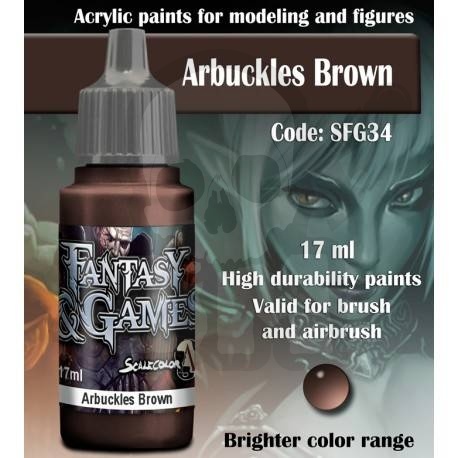 Scale75 - ScaleColor Fantasy & Games: Arbuckles Brown 17ml