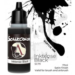 Scale75 - ScaleColor: Inktense Black 17ml tusz akrylowy