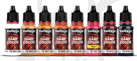 Vallejo 72196 Game Color Zestaw 8 farb - Fire Dragons by Angel Giraldez