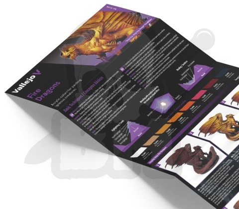 Vallejo 72196 Game Color Zestaw 8 farb - Fire Dragons by Angel Giraldez
